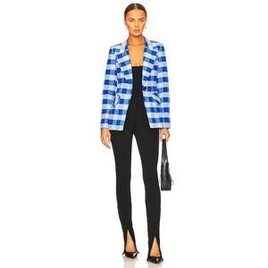 Smythe Blue and White Checked Blazer